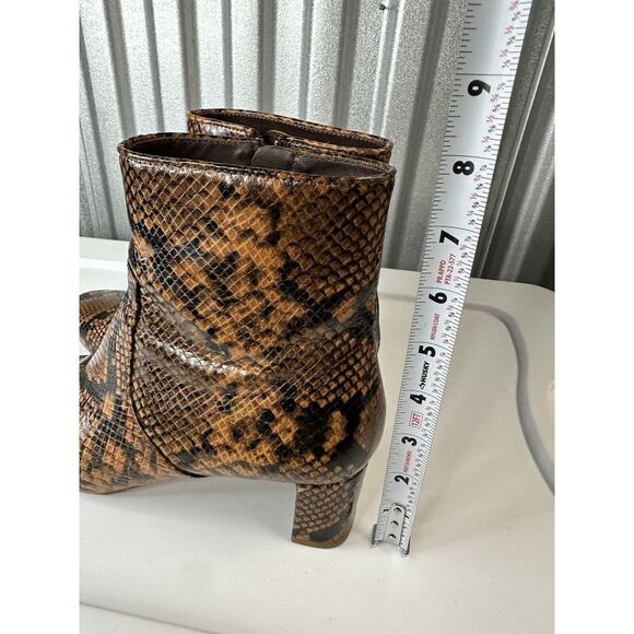 Loeffler Randall Ankle Boot Snakeskin leather sz 9.5 - Picture 8 of 9